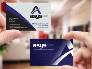 Visitenkarten-Design von Creations Box 2015 für asys, inc | Design: #13455609