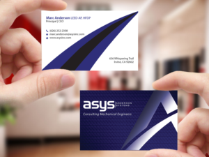 Visitenkarten-Design von Creations Box 2015 für asys, inc | Design: #13458718