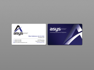 Visitenkarten-Design von Creations Box 2015 für asys, inc | Design: #13471128