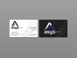 Design de Carte de Visite par Creations Box 2015 pour asys, inc | Design : #13471130