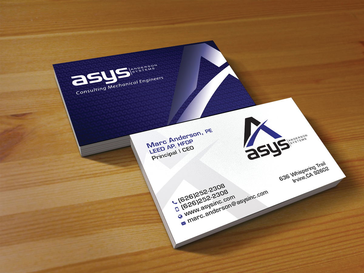 Design de Carte de Visite par Creations Box 2015 pour asys, inc | Design : #13471131