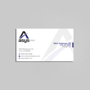Design de Carte de Visite par Right_D pour asys, inc | Design : #13439164