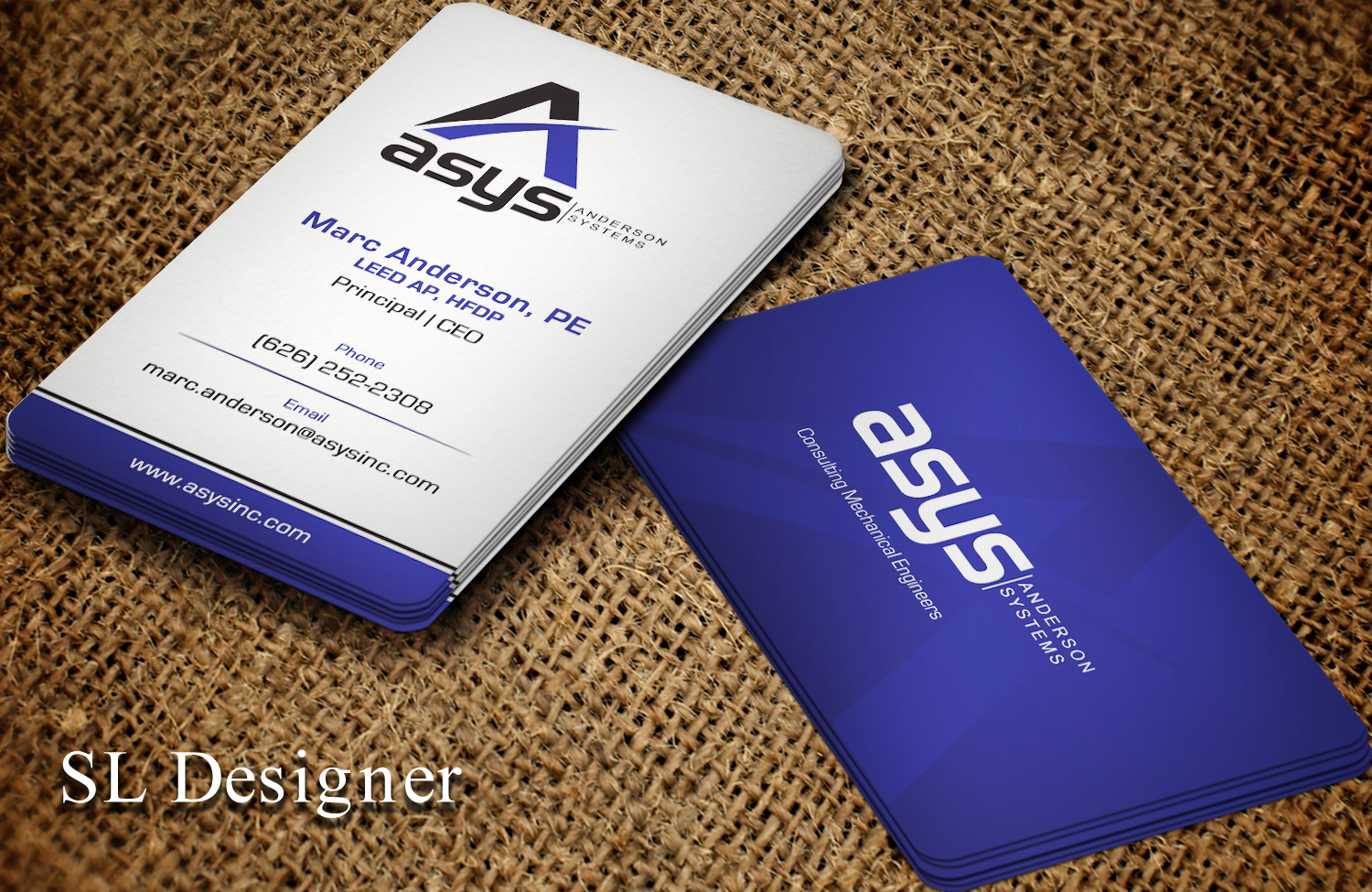 Business Card Design by SL Designer for asys, inc | Design #13437264