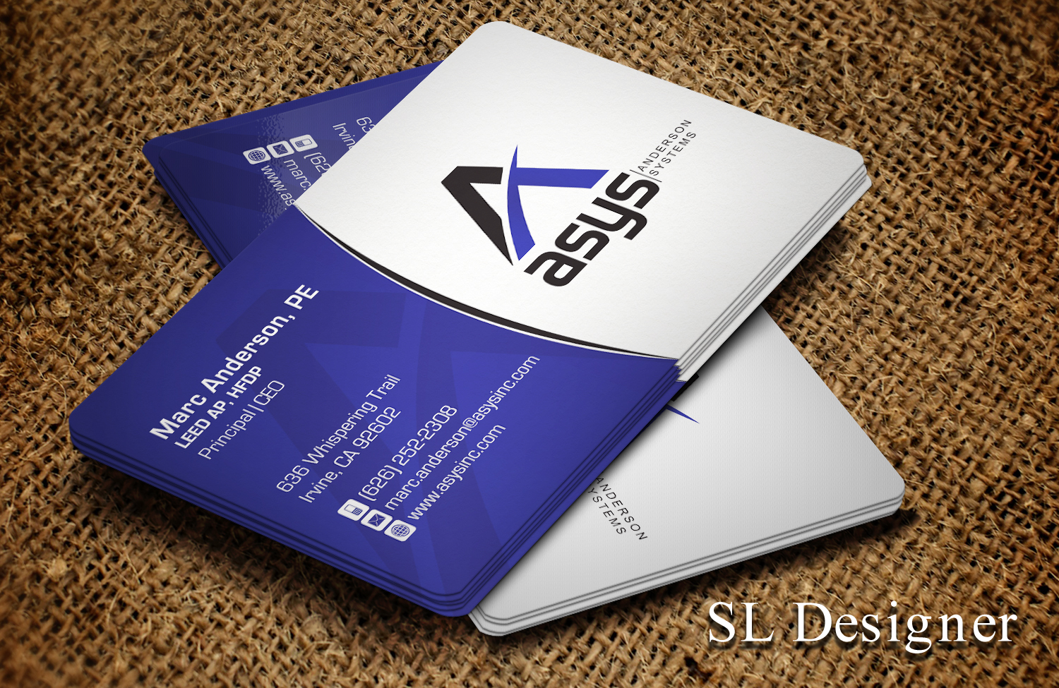 Business Card Design by SL Designer for asys, inc | Design #13437276