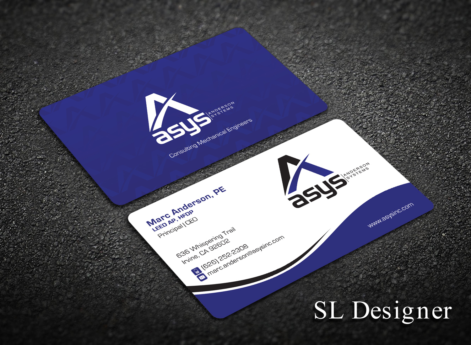 Business Card Design by SL Designer for asys, inc | Design #13437277