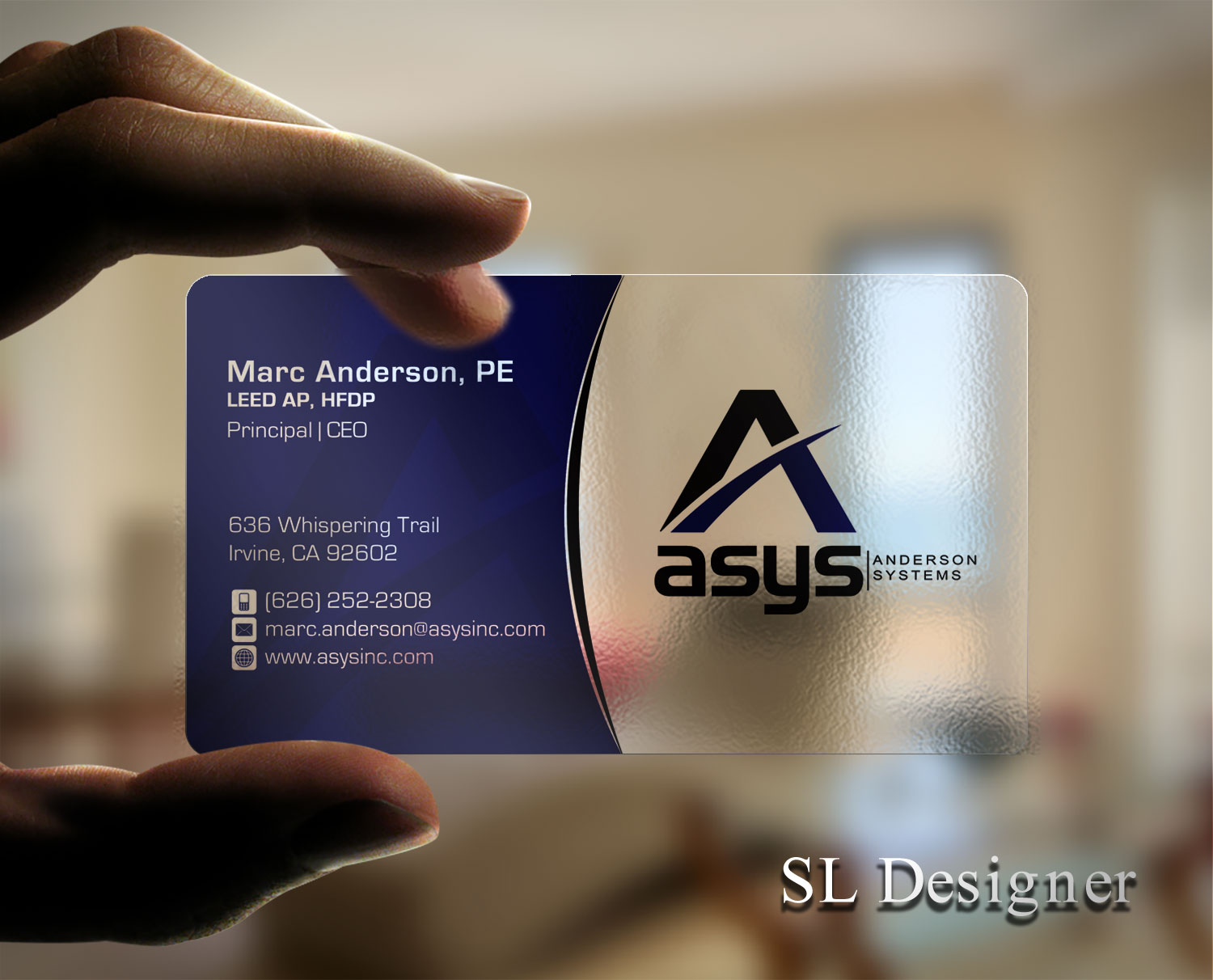 Business Card Design by SL Designer for asys, inc | Design #13437278