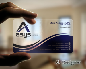 Visitenkarten-Design von SL Designer für asys, inc | Design: #13437279