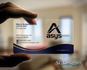 Visitenkarten-Design von SL Designer für asys, inc | Design: #13437280