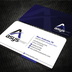 Design de Carte de Visite par alpesh9520 pour asys, inc | Design : #13443653