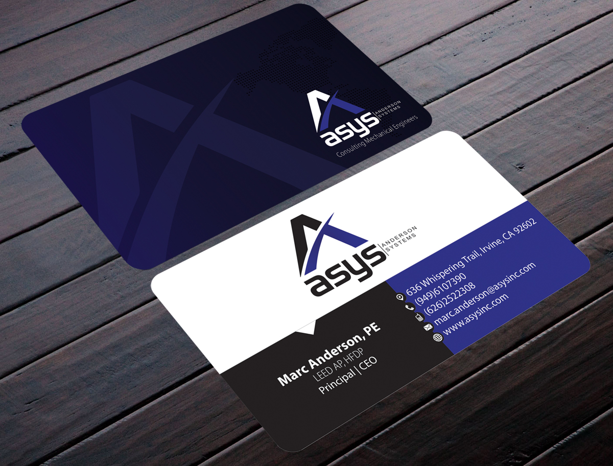 Visitenkarten-Design von alpesh9520 für asys, inc | Design #13443655