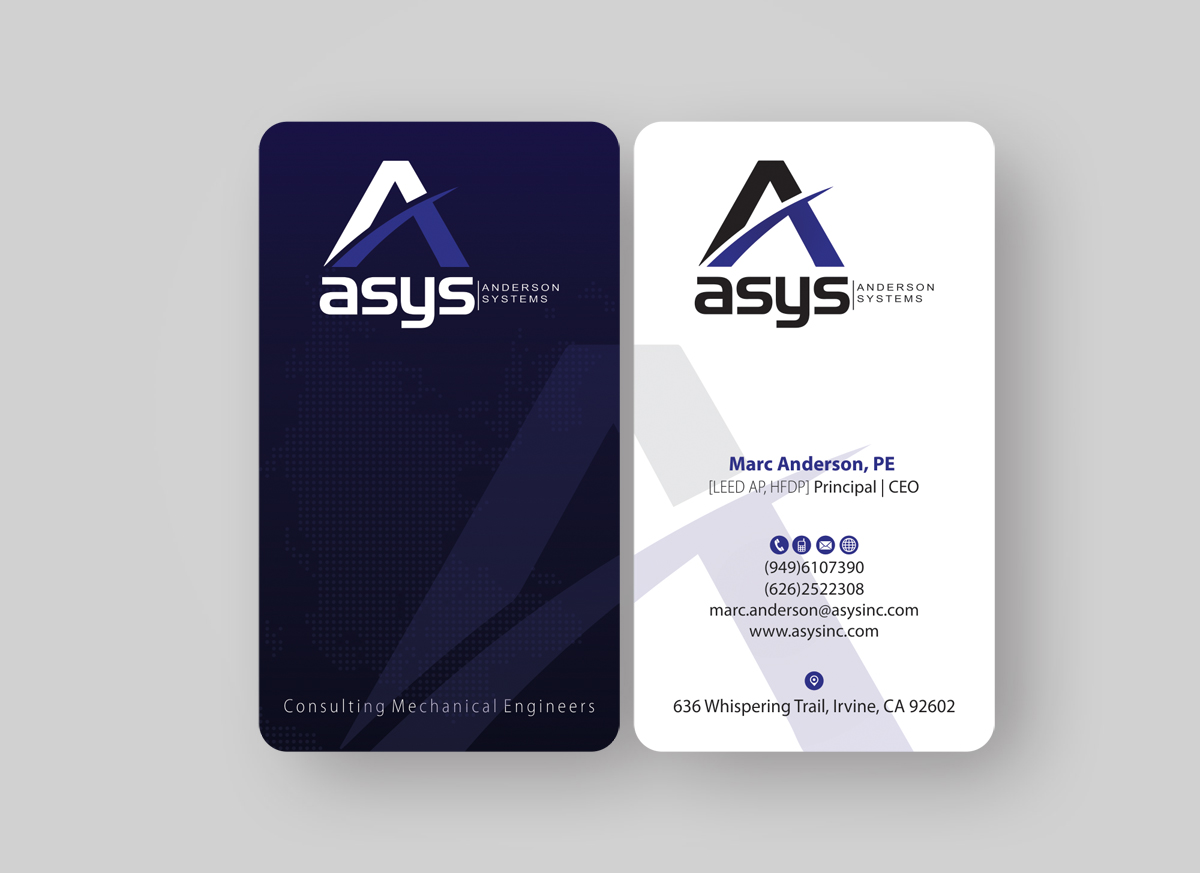 Design de Carte de Visite par alpesh9520 pour asys, inc | Design #13444018