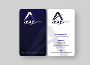 Design de Carte de Visite par alpesh9520 pour asys, inc | Design : #13444018