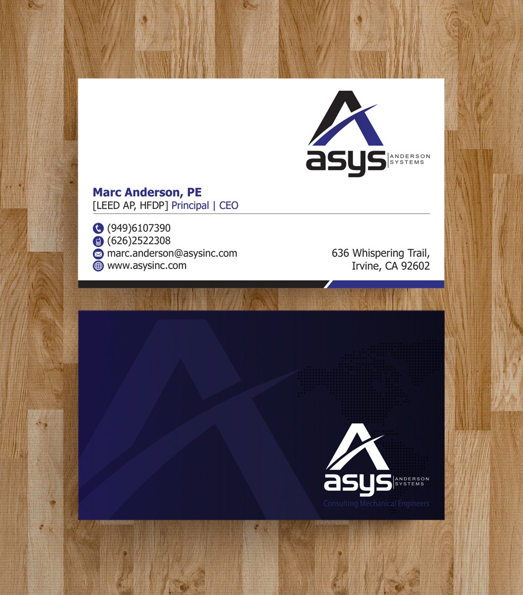 Design de Carte de Visite par alpesh9520 pour asys, inc | Design #13444465