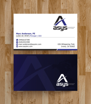 Design de Carte de Visite par alpesh9520 pour asys, inc | Design : #13444465