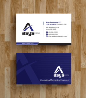 Visitenkarten-Design von alpesh9520 für asys, inc | Design: #13453870