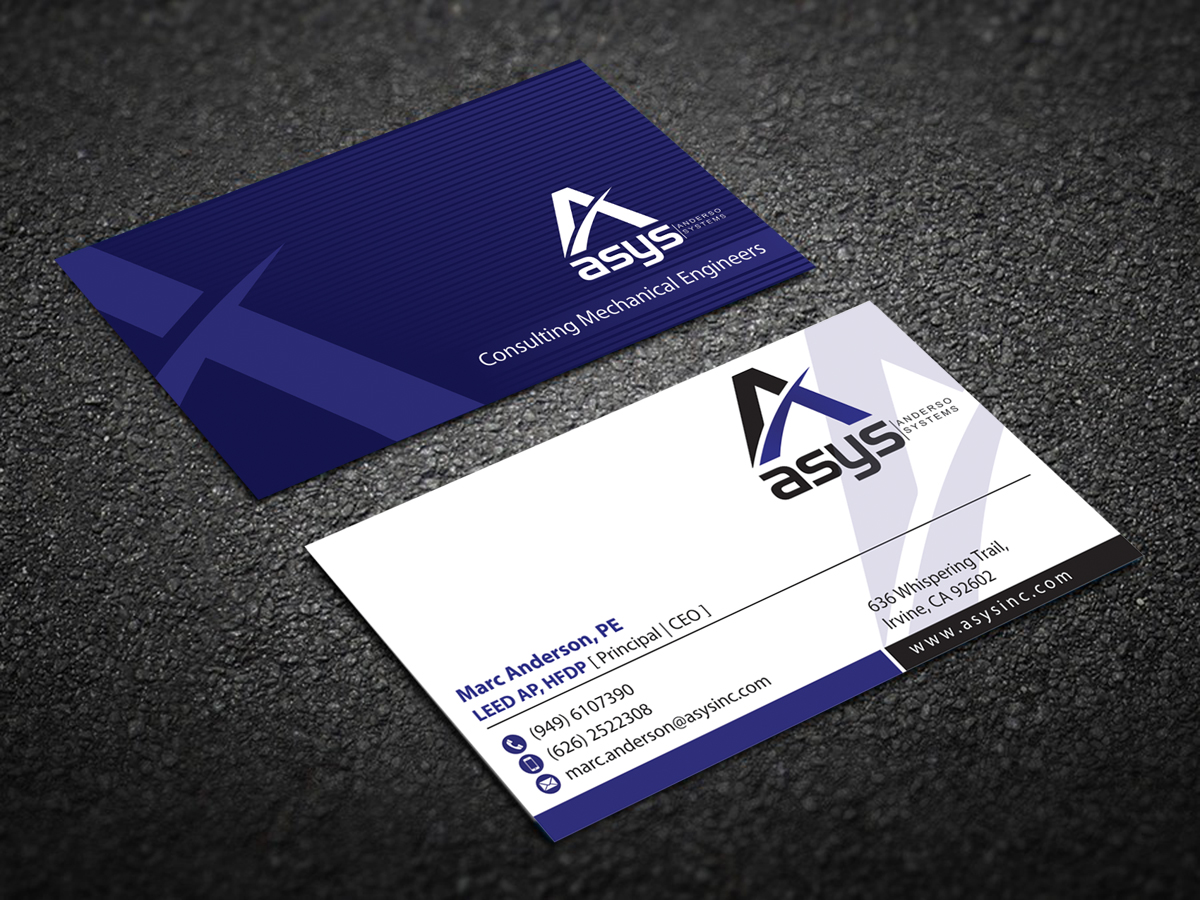 Business Card Design by alpesh9520 for asys, inc | Design #13455854