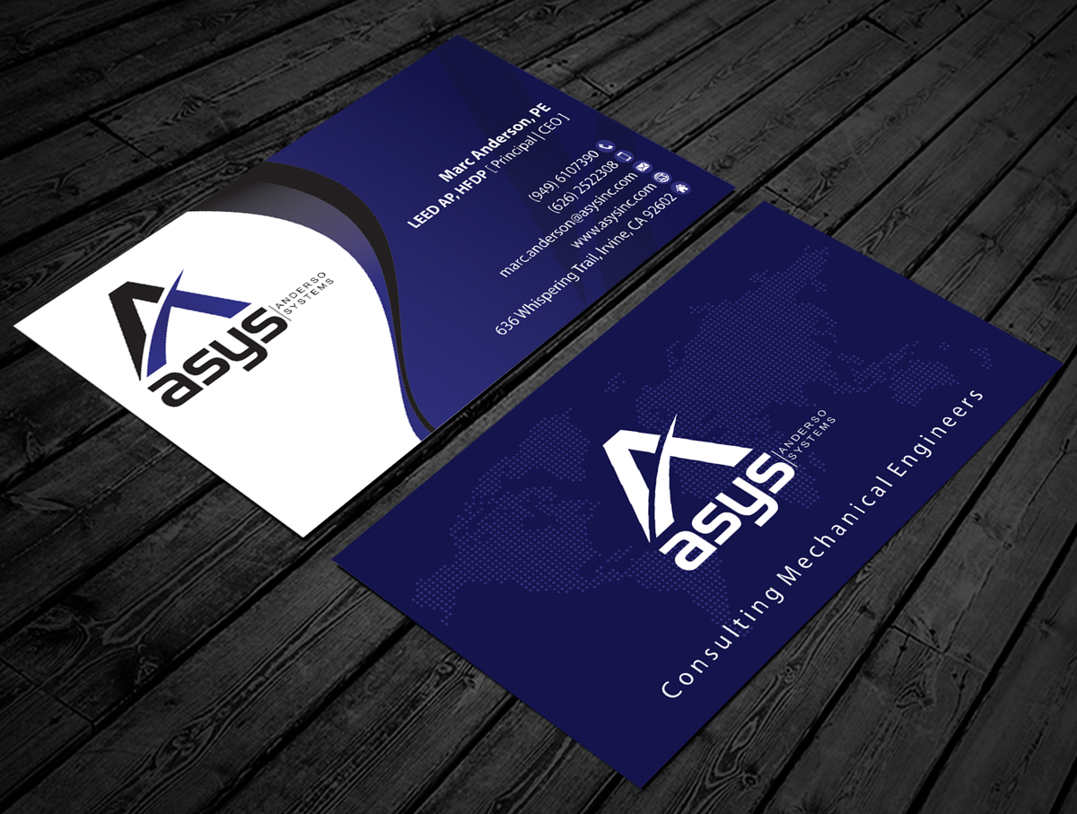 Business Card Design by alpesh9520 for asys, inc | Design #13458620