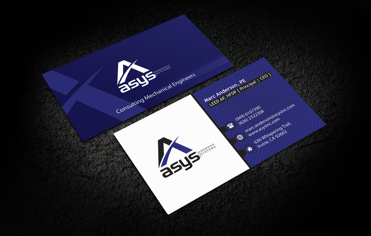 Business Card Design by alpesh9520 for asys, inc | Design #13464976