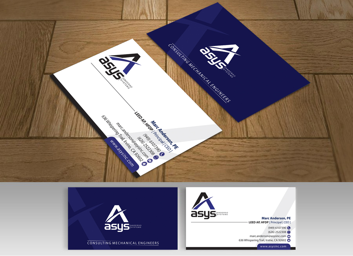 Business Card Design by alpesh9520 for asys, inc | Design #13469202