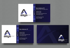Design de Carte de Visite par alpesh9520 pour asys, inc | Design : #13490821