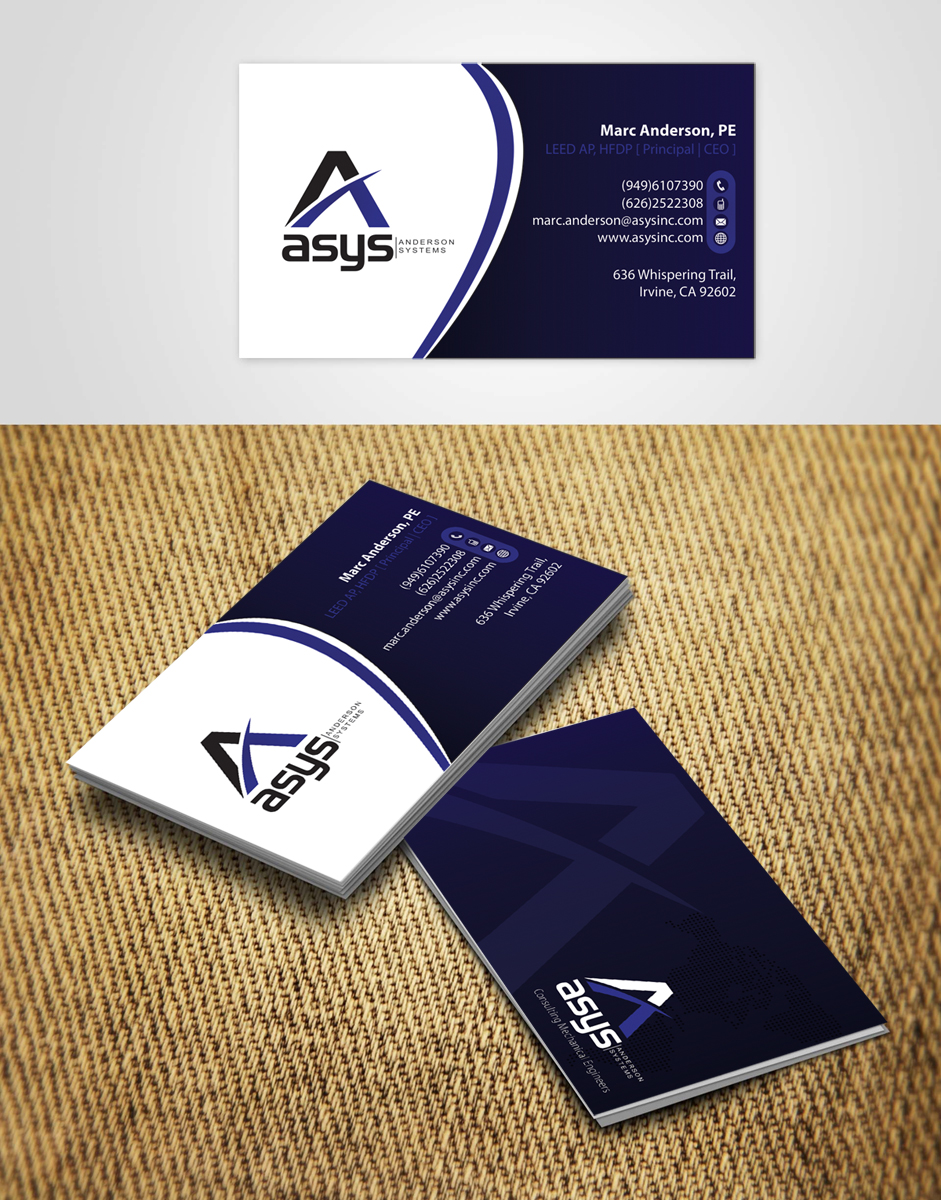 Business Card Design by alpesh9520 for asys, inc | Design #13491512