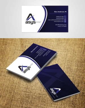 Visitenkarten-Design von alpesh9520 für asys, inc | Design: #13491512