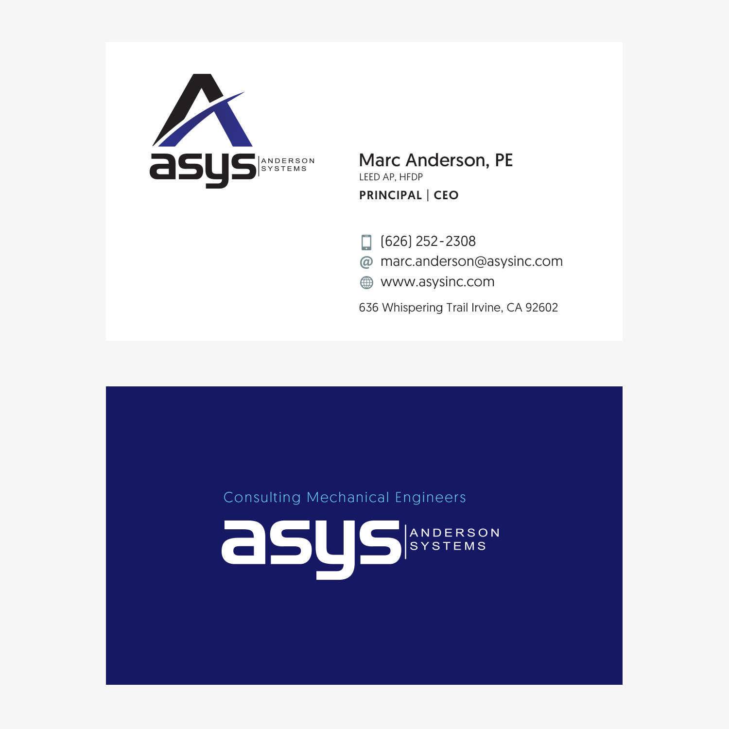 Design de Carte de Visite par wtml pour asys, inc | Design #13433651