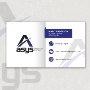 Design de Carte de Visite par Sharon Chiam pour asys, inc | Design : #13480014