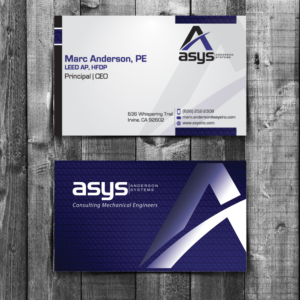 Design de Carte de Visite par ISma3eliano pour asys, inc | Design : #13485498