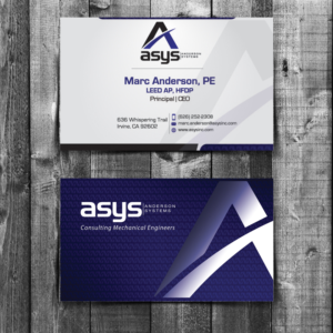 Design de Carte de Visite par ISma3eliano pour asys, inc | Design : #13485543