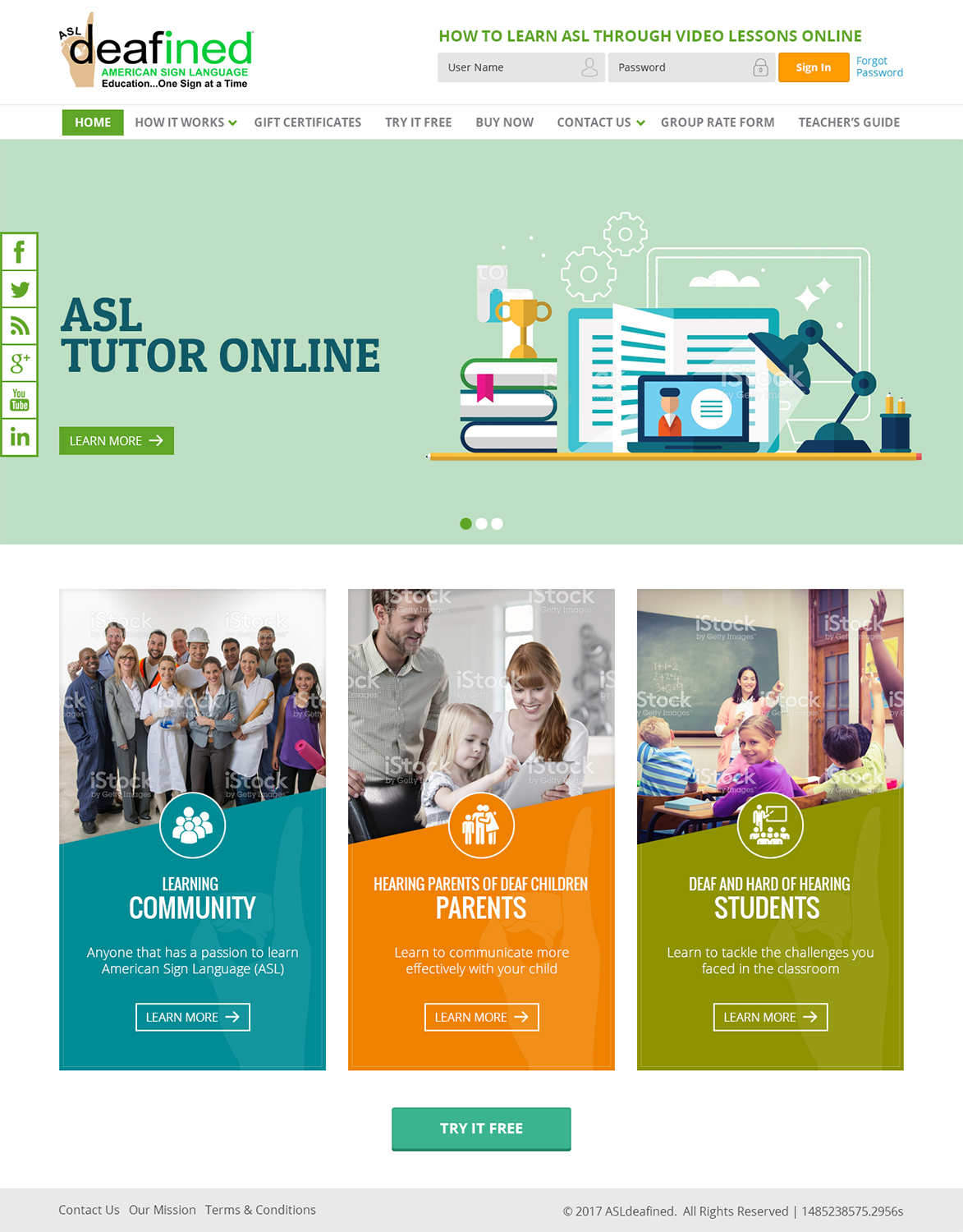 Web Design by RupalTechno for ASLdeafined.com | Design #13468642