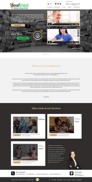 Web Design by Excellent Web Solutions for ASLdeafined.com | Design: #13483527