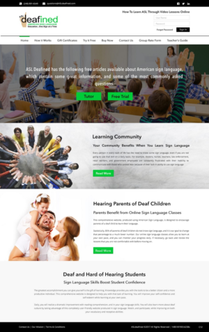 Web Design by pb for ASLdeafined.com | Design: #13458745