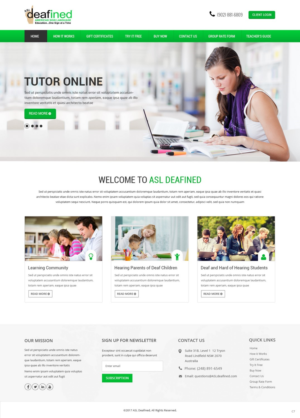 Web Design by pb for ASLdeafined.com | Design: #13458747