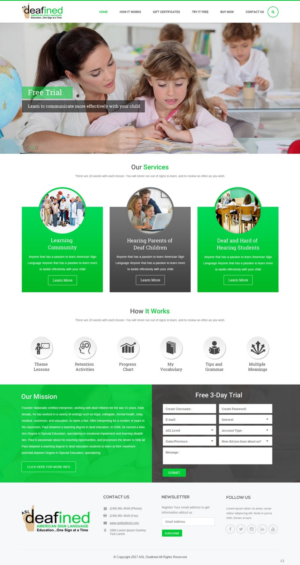 Web Design by pb for ASLdeafined.com | Design: #13458754