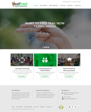 Web Design by pb for ASLdeafined.com | Design: #13458756
