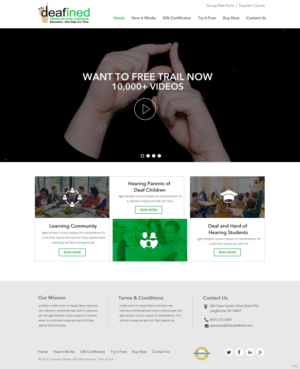 Web Design by pb for ASLdeafined.com | Design: #13458757