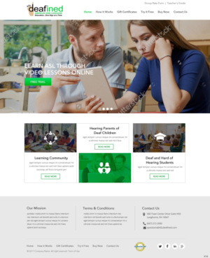 Web Design by pb for ASLdeafined.com | Design: #13458758