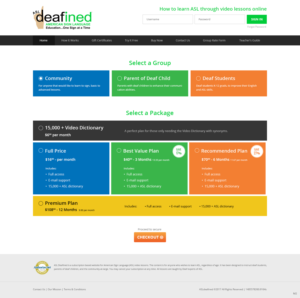 Web Design by pb for ASLdeafined.com | Design: #13521354