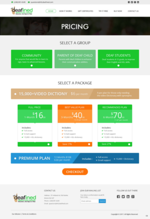 Web Design by pb for ASLdeafined.com | Design: #13521364
