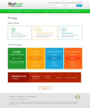 Web Design by pb for ASLdeafined.com | Design: #13521365
