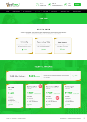 Web Design by pb for ASLdeafined.com | Design: #13521379