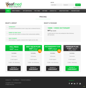 Web Design by pb for ASLdeafined.com | Design: #13522892