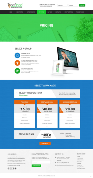 Web Design by pb for ASLdeafined.com | Design: #13522893