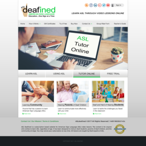 Web Design by falcon.wings for ASLdeafined.com | Design: #13461577