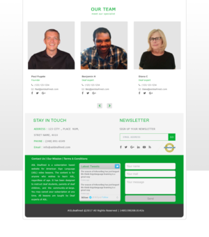 Web Design by falcon.wings for ASLdeafined.com | Design: #13474635
