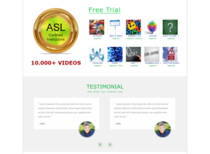 Web Design by falcon.wings for ASLdeafined.com | Design: #13474636