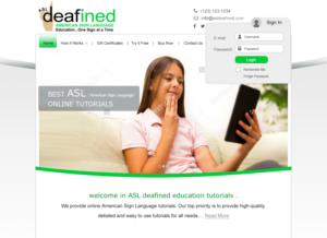 Web Design by falcon.wings for ASLdeafined.com | Design: #13474637