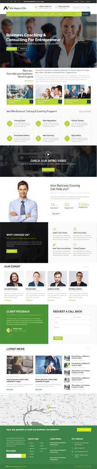 Web Design by SpinKing23 for Nth Degree CPAs, PLLC | Design #13437202
