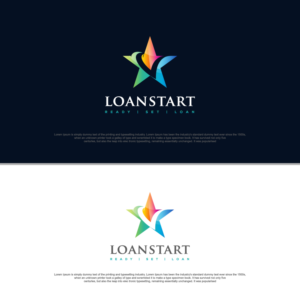 LoanStart!   and removable tag line Ready. Set. Loan! | Logo Design by sushsharma99